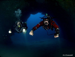 the cathedral cavern, playa Chica, Lanzarote, Canary Isla... by Alexia Dunand 